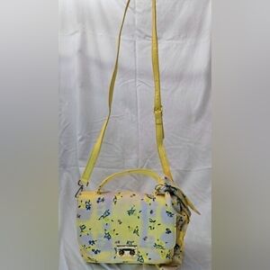 Betsey Johnson Yellow Floral Shoulder Bag